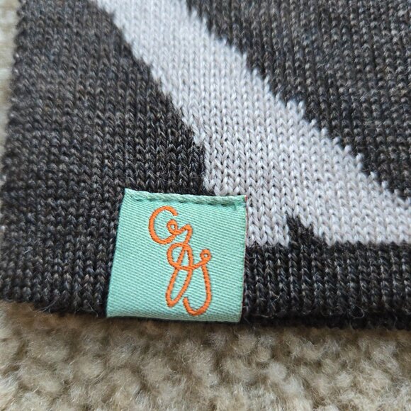 NWOT Otto & Spike Merino Scarf Knit Wool Cockatoo Parrot Bird BROWN - Picture 3 of 9